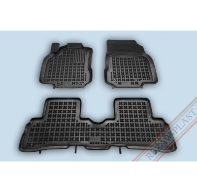 Alfombrillas Goma Negra Nissan Cube Ii Desde 2009 3-Piezas