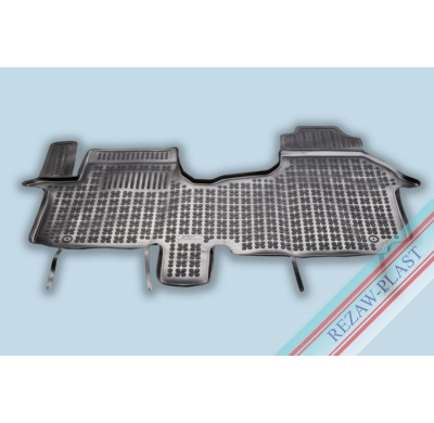 Alfombrillas Caucho Color Negro Con Clips Fiat Talento - Frente Para 3 Personas (1 Fila De Asientos) Con Material Adicional En