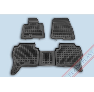 Alfombrillas Goma Negra Mitsubishi Pajero Iii 2002-2006 3-Piezas