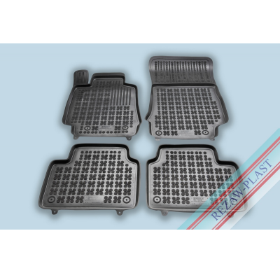 Alfombrillas Caucho Color Negro Con Clips Alfa Romeo Giulia  Desde 2016- 4 Piezas