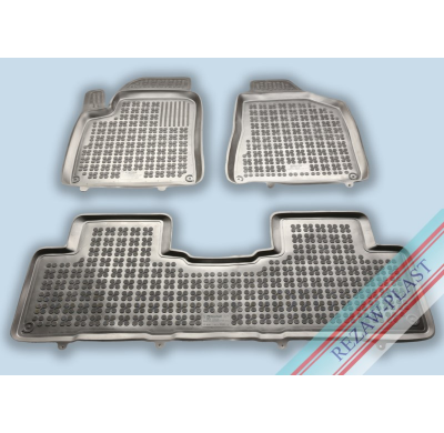 Alfombrillas Caucho Color Negro Con Clips Ssangyong Korando Desde 2011 3 Piezas