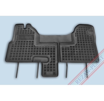Alfombrillas Goma Negra Iveco Daily Desde 2006  Delante, Con Refuerzo En Lado Conductor- 1-Pieza