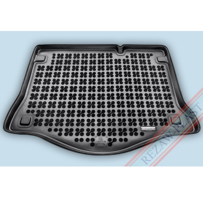 Alfombra / Cubeta De Maletero En Goma Negra Ford Focus Hatchback Con Rueda De Repuesto De Emergencia - 2005 - 2011