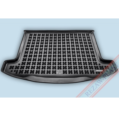 Alfombra / Cubeta De Maletero En Goma Negra Kia Carens 5 Plazas - Desde 2013