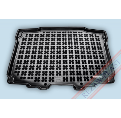 Alfombra / Cubeta De Maletero En Goma Negra Skoda Yeti Con Kit De Herramientas En Maletero - Desde 2009