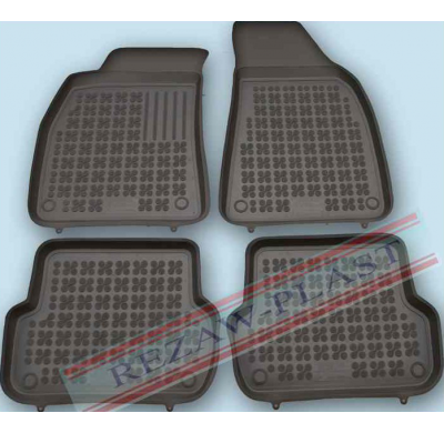 Alfombrillas Goma Negra Mercedes W211 E-Clase 2002-2009 4-Piezas