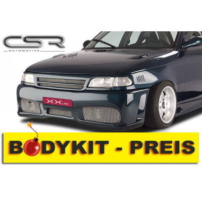 KIT CARROCERIA Opel Astra F Kit carroceria (P. Delantero, P. Trasero, Taloneras, *Otros (*Consultar) ) Referencias incluidas FSK