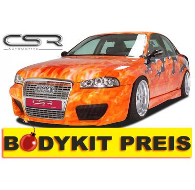 KIT CARROCERIA Audi A4 B5 Kit carroceria (P. Delantero, P. Trasero, Taloneras, *Otros (*Consultar) ) Referencias incluidas FSK11