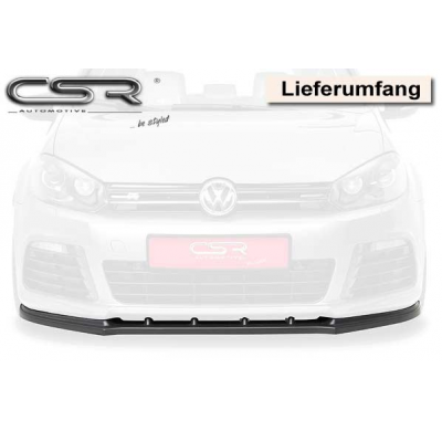 Spoiler añadido delantero imitacion carbono VW Golf 6 R CSL002-C