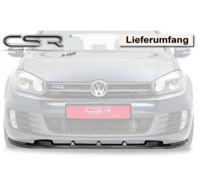 Spoiler añadido delantero imitacion carbono VW Golf 6 GTI GTD CSL007-C