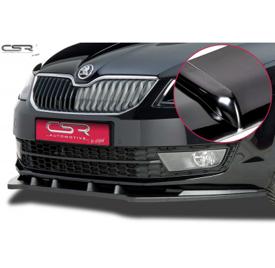 Spoiler añadido delantero Negro brillante Skoda Octavia 3 Typ 5E CSL134-G