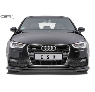 Spoiler añadido delantero Negro brillante Audi S3 8V Sportback CSL144-G