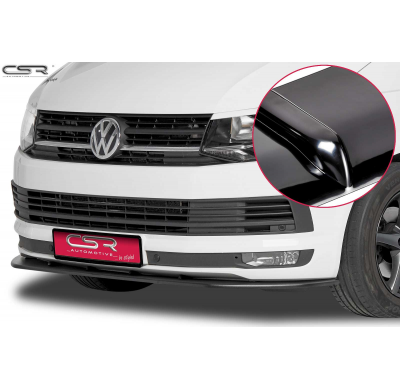 Spoiler añadido delantero Negro brillante VW T6 Bus CSL148-G