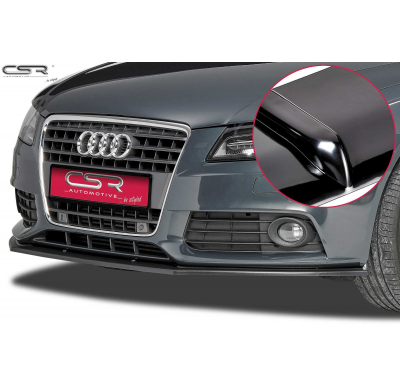 Spoiler añadido delantero Negro brillante Audi A4 B8 CSL160-G