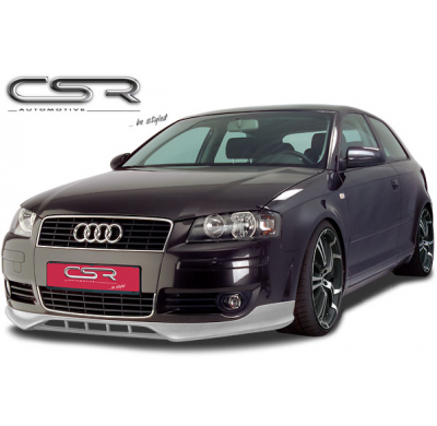 AÑADIDO PARAGOLPES DELANTERO FIBRA VIDRIO Audi  A3 8P AÑO 2003-2005  Hatchback 3 puertas