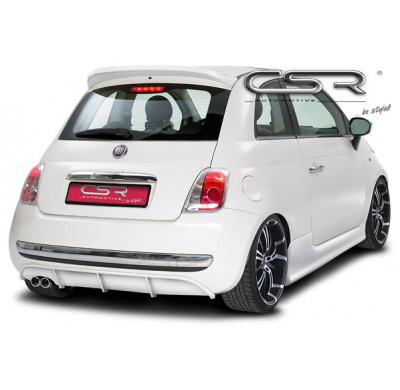 AÑADIDO PARAGOLPES TRASERO FIBERFLEX Fiat  500 AÑO Desde 2007  No valido para Abarth