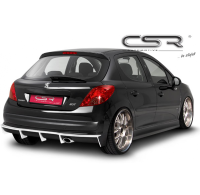 AÑADIDO PARAGOLPES TRASERO FIBERFLEX Peugeot 207 AÑO 2006-2012  Todos modelos excepto SW