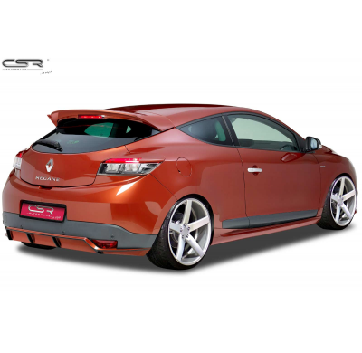 Añadido trasero Renault Megane 2009-2012 Coupé, No RS Fiberflex