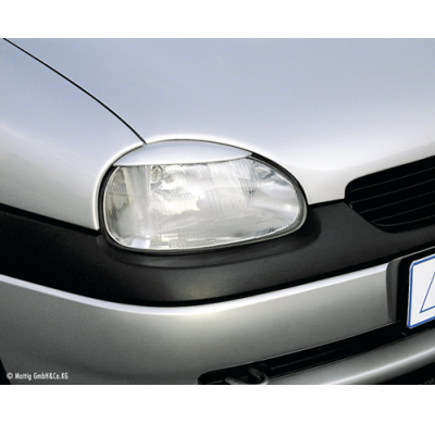 PESTAÑAS FAROS DELANTEROS ABS Opel  Corsa B Hatchback  AÑO  1993-2000