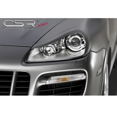 PESTAÑAS FAROS DELANTEROS ABS Porsche Cayenne I Todos modelos AÑO   2/2007-2010