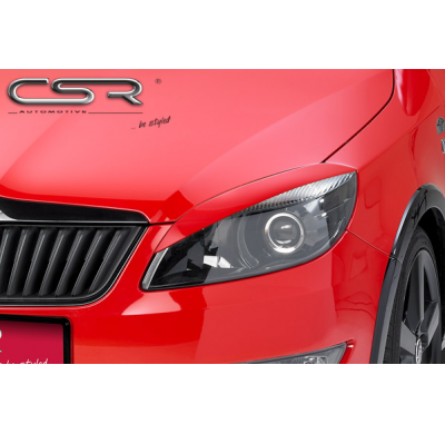 PESTAÑAS FAROS DELANTEROS ABS Skoda Roomster ab Facelift Todos modelos AÑO  Desde 2010