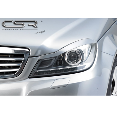 PESTAÑAS FAROS DELANTEROS ABS Mercedes Benz C-Klasse W204,C204,S204 Coupé / Kombi / Limo AÑO  Desde 03/2011