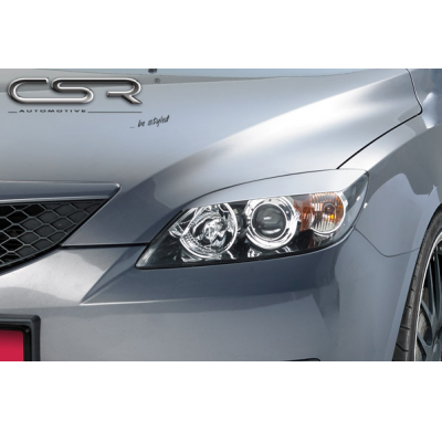 PESTAÑAS FAROS DELANTEROS ABS Mazda 3 Todos modelos AÑO  2003-2009