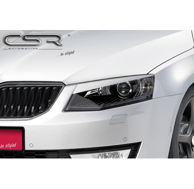 PESTAÑAS FAROS DELANTEROS ABS Skoda Octavia Todos modelos AÑO  Desde 2012