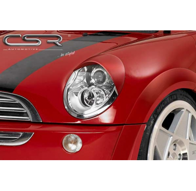 PESTAÑAS FAROS DELANTEROS FIBRA VIDRIO Mini R50/R52/R53 Todos modelos AÑO  8/2004-10/2006 (R50), bis 2008 (R52)