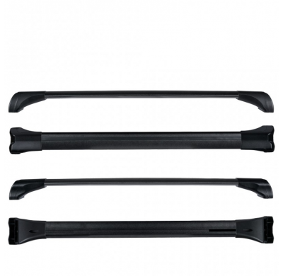 Kit barras de techo Cruzber CRUZ Airo Fuse Dark Aluminio Honda Civic Tourer (IX - railing integrado) Año: 2014 -