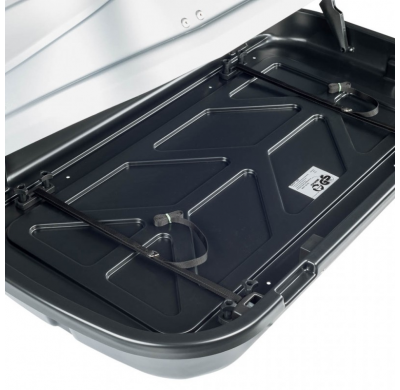 BAUL DE TECHO CRUZ Easy 480GM -gris mate- U80 Cofre de techo versátil para montaje sobre barras.