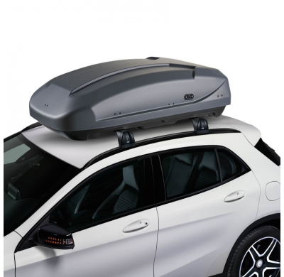 BAUL DE TECHO CRUZ Paddock 400GM -gris mate- Cofre de techo de gran capacidad de carga con diseño práctico y funcional.