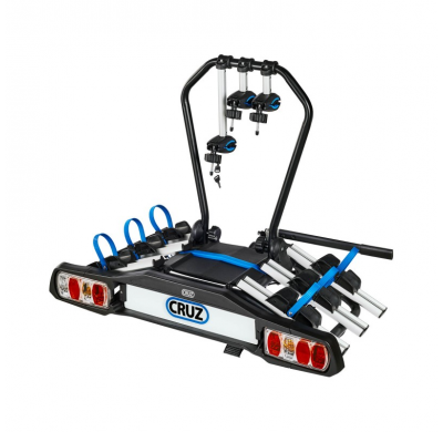 CRUZ Pivot R3 EU towbar - 3 bicis Portabicicletas para bola de remolque con diseño moderno y características exclusivas