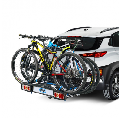 CRUZ Pivot R3 EU towbar - 3 bicis Portabicicletas para bola de remolque con diseño moderno y características exclusivas
