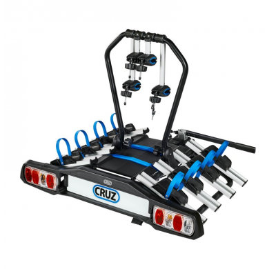 CRUZ Pivot R3 EU towbar - 4 bicis Portabicicletas para bola de remolque con diseño moderno y características exclusivas.