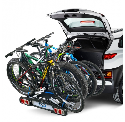 CRUZ Pivot R3 EU towbar - 4 bicis Portabicicletas para bola de remolque con diseño moderno y características exclusivas.