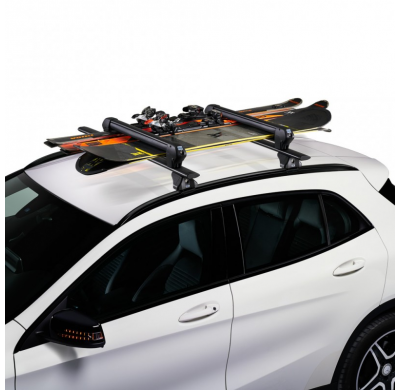 Ski Rack Dark 6 Portaesquís de techo con diseño atractivo y aerodinámico. Acabado negro texturado.