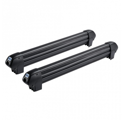 Ski Rack Dark 6 Portaesquís de techo con diseño atractivo y aerodinámico. Acabado negro texturado.