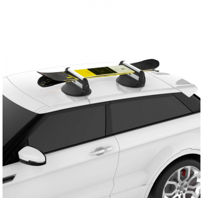 CRUZ Ski Roof 3 esquís (pares) o 2 snowboards Portaesquís para fijación sobre el techo del vehículo mediante una base magnética.