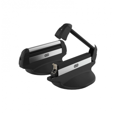 CRUZ Ski Roof 3 esquís (pares) o 2 snowboards Portaesquís para fijación sobre el techo del vehículo mediante una base magnética.