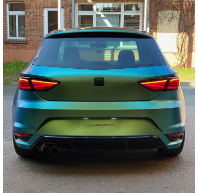 Pilotos traseros FULL LED para Seat Leon 5F 12-16 negro para pilotos originales con halógeno