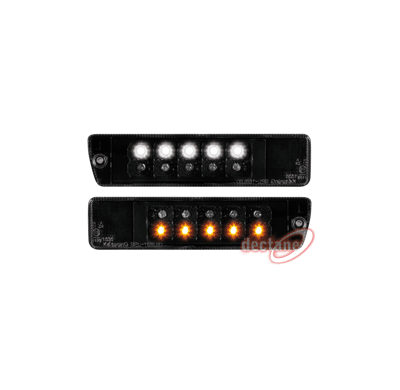 Intermitentes Con Luz De Dia Inlcuida Para Golf Ii Gl / Jetta_Negros Drl Optic