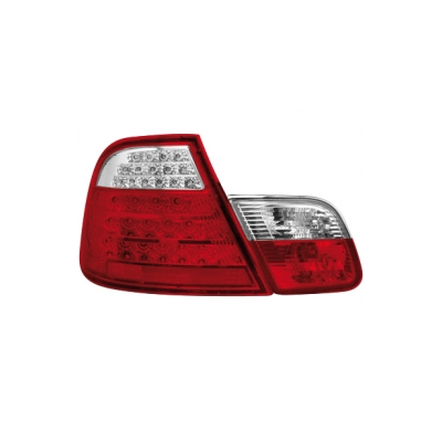 Pilotos Led Bmw E46 Coupé 98-03 _ Rojo/Cristal