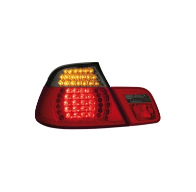 Pilotos Traseros Led Bmw E46 2d 00-07 _ Rojo/Crystal