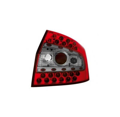 Led Pilotos Traseros Audi A4 Lim. 01-03 _ Rojo/Cristal