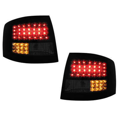 Pilotos Traseros Led Audi A6 Avant _ Negros 12/97-01/05 4b