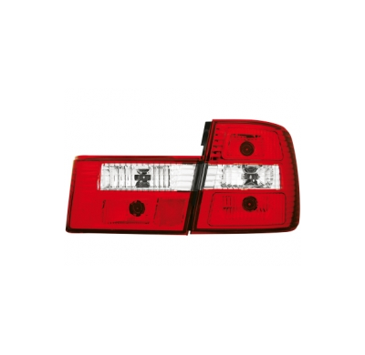 Pilotos Traseros Bmw E34 Lim. 85-95 _ Rojo/Cristal