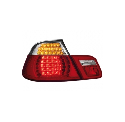 Led Pilotos Traseros Bmw E46 2d 98-01 _ Rojo/Cristal