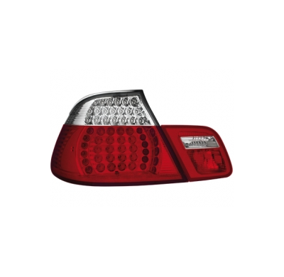 Led Pilotos Traseros Bmw E46 2d 98-01 _ Rojo/Cristal