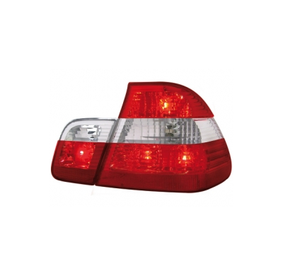 Pilotos Bmw E46 Lim. 98-01 _ Rojo/Transparente